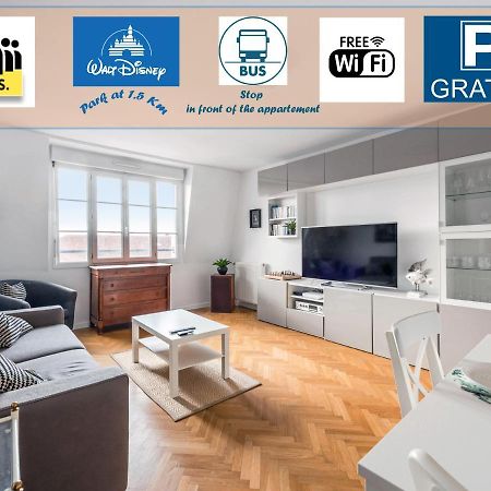 Appartement Familial Disney Val D'Europe La Vallee, Wifi Et Parking Serris Zewnętrze zdjęcie